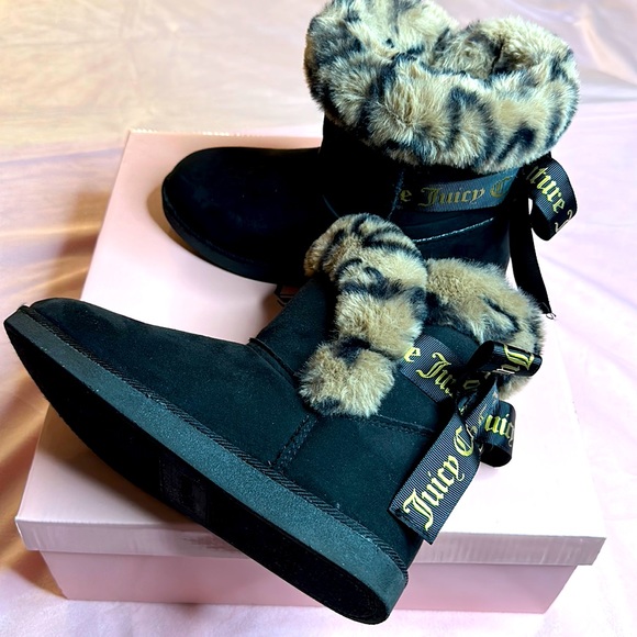 Juicy Couture Shoes - Black and Tan Cheetah Leopard Boots
